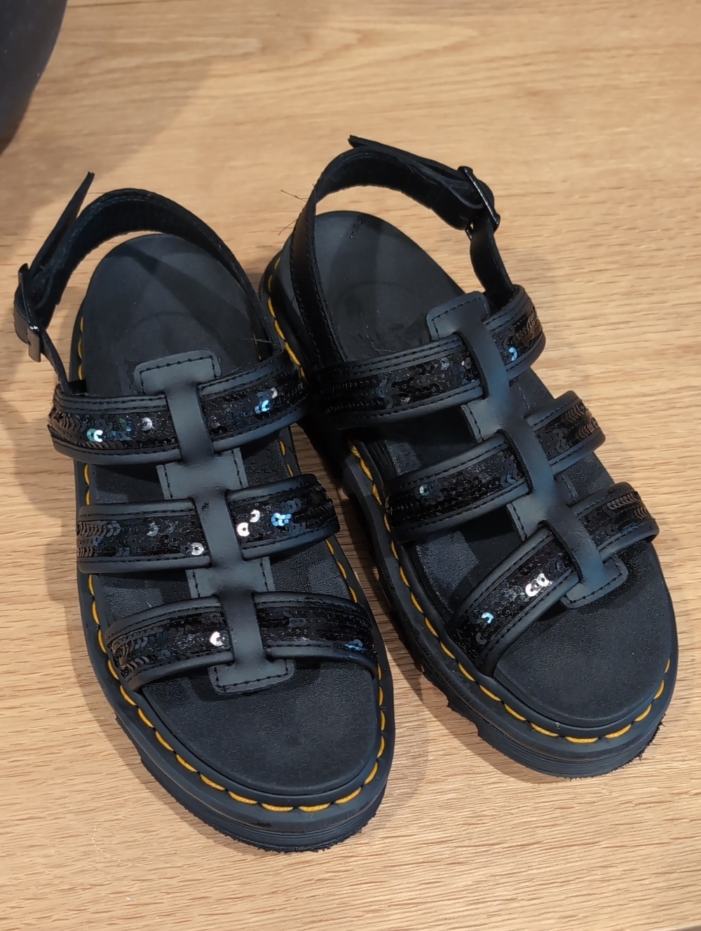 Dr Martens Yelena Sequin Sandals - Picture 5 of 5